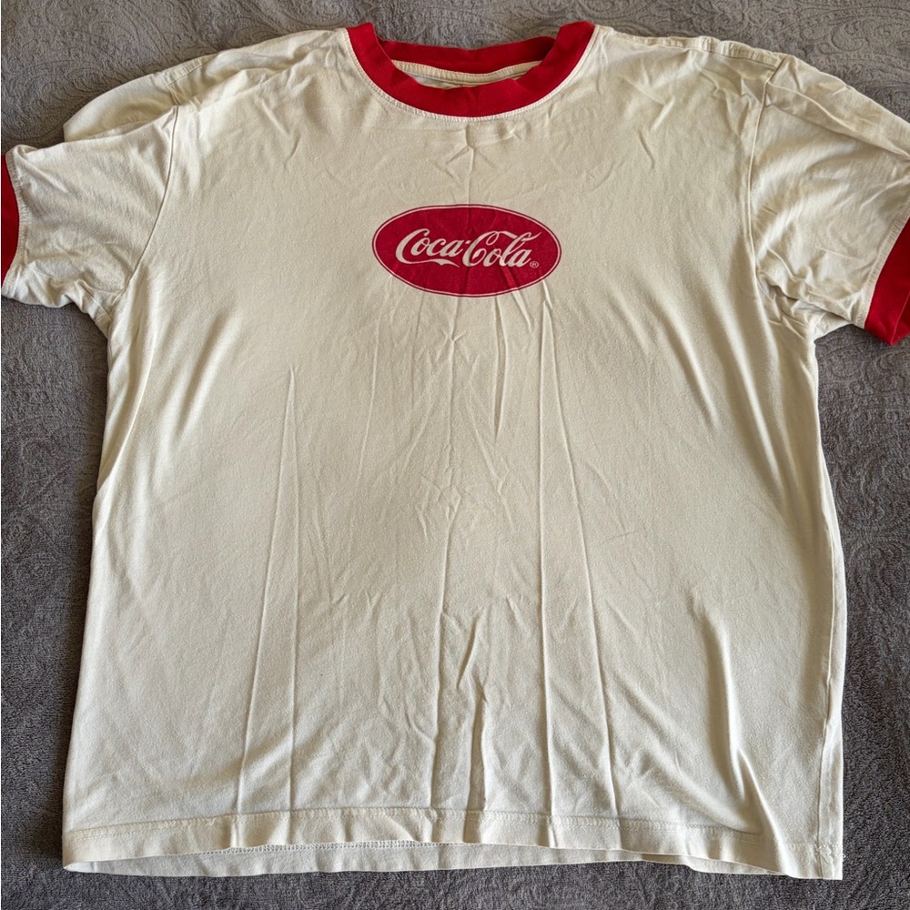 PacSun Red and Cream T-Shirt